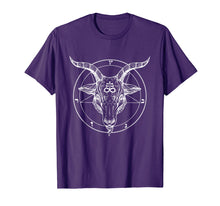 Load image into Gallery viewer, Funny shirts V-neck Tank top Hoodie sweatshirt usa uk au ca gifts for Baphomet Black Magic Satanic Devil T-Shirt Black Temple 1259038
