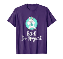 Load image into Gallery viewer, Funny shirts V-neck Tank top Hoodie sweatshirt usa uk au ca gifts for Bad Ass Unicorn Bitch I&#39;m Magical Funny T-Shirt Tee Gift 2072002
