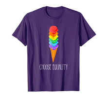 Load image into Gallery viewer, Funny shirts V-neck Tank top Hoodie sweatshirt usa uk au ca gifts for Choose Equality Ice Cream LGBT Lesbian Gay Pride TShirt 2834853
