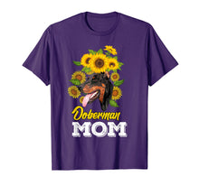 Load image into Gallery viewer, Funny shirts V-neck Tank top Hoodie sweatshirt usa uk au ca gifts for Doberman Mom T-shirt Sunflower Doberman Mother&#39;s Day Gift 2796031
