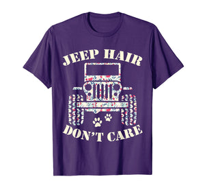 Funny shirts V-neck Tank top Hoodie sweatshirt usa uk au ca gifts for Funny Jeep-Hair Don't Care Cute Shirt Drive Jeeps-Lover Dog 2046414