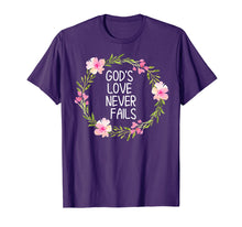 Load image into Gallery viewer, Funny shirts V-neck Tank top Hoodie sweatshirt usa uk au ca gifts for Inspirational, God's Love Never Fails T-shirts. Faith Tees 3070829
