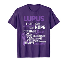 Load image into Gallery viewer, Funny shirts V-neck Tank top Hoodie sweatshirt usa uk au ca gifts for Lupus Awareness Shirts Believe Wear Purple Ribbon Gifts 838061
