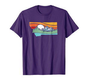 Funny shirts V-neck Tank top Hoodie sweatshirt usa uk au ca gifts for Montana Outdoors Retro Mountains & Nature Graphic T-Shirt 1611094