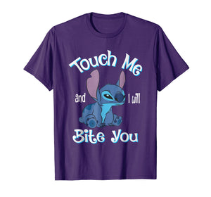 Funny shirts V-neck Tank top Hoodie sweatshirt usa uk au ca gifts for Stitch Touch Me And I Will Bite You Funny shirt for fans 179982