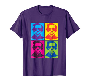 Funny shirts V-neck Tank top Hoodie sweatshirt usa uk au ca gifts for Edgar Allan Poe Tshirt Gift Literary Gothic Pop Art Colors 198697