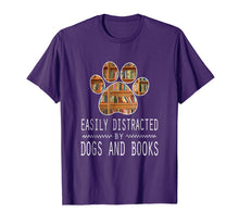 Load image into Gallery viewer, Funny shirts V-neck Tank top Hoodie sweatshirt usa uk au ca gifts for Easily Distracted By Dogs And Books T-Shirt 1786988

