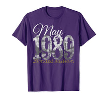 Load image into Gallery viewer, Funny shirts V-neck Tank top Hoodie sweatshirt usa uk au ca gifts for May 1989 Tee - 30 Year Old Shirt 1989 30th Birthday Gift 230360
