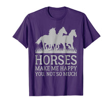 Load image into Gallery viewer, Funny shirts V-neck Tank top Hoodie sweatshirt usa uk au ca gifts for Horses Make Me Happy Funny Horse T-shirt 237180
