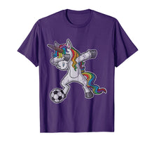 Load image into Gallery viewer, Dabbing Unicorn T Shirt Girls Soccer Gifts
