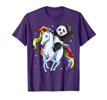 Load image into Gallery viewer, Funny shirts V-neck Tank top Hoodie sweatshirt usa uk au ca gifts for Panda Shirts for Girls Riding Unicorn Pandicorn Women Gifts 510583
