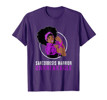 Load image into Gallery viewer, Funny shirts V-neck Tank top Hoodie sweatshirt usa uk au ca gifts for Black Girl Unbreakable SARCOIDOSIS Warrior t shirt 968137
