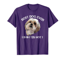 Load image into Gallery viewer, Funny shirts V-neck Tank top Hoodie sweatshirt usa uk au ca gifts for Shih Tzu T Shirt Funny Dog Pet Best Dog Ever Gift Birthday 200004
