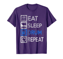 Load image into Gallery viewer, Funny shirts V-neck Tank top Hoodie sweatshirt usa uk au ca gifts for Vintage Drummer - Eat Sleep Drums Repeat - Drums T-Shirt 1808018

