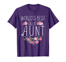 Load image into Gallery viewer, Funny shirts V-neck Tank top Hoodie sweatshirt usa uk au ca gifts for Family World&#39;s Best Great Aunt Shirt Funny Auntie Ever Gift 564295
