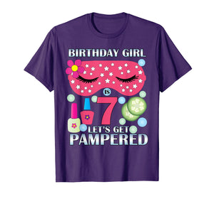 Funny shirts V-neck Tank top Hoodie sweatshirt usa uk au ca gifts for Spa Birthday Party Themed Birthday TShirt Girls Age 7 2228852