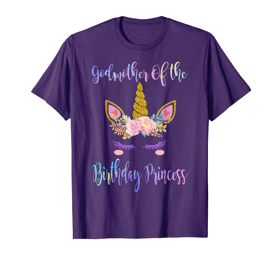 Funny shirts V-neck Tank top Hoodie sweatshirt usa uk au ca gifts for Unicorn Birthday Tshirt, Godmother of the Birthday Princess 2681623