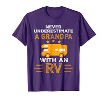 Load image into Gallery viewer, Funny shirts V-neck Tank top Hoodie sweatshirt usa uk au ca gifts for Mens Never Underestimate A Grandpa With An RV tshirt Camper Gifts 1020805
