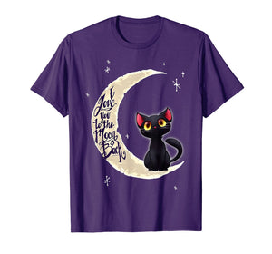 Funny shirts V-neck Tank top Hoodie sweatshirt usa uk au ca gifts for I Love You To The Moon And Back - Funny Cat Shirts 2265884