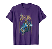Load image into Gallery viewer, Zelda Breath Of The Wild Link Arch Shot Logo Graphic T-Shirt 125669
