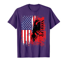Load image into Gallery viewer, Funny shirts V-neck Tank top Hoodie sweatshirt usa uk au ca gifts for Albanian American Flag Shirt Albania USA T-Shirt Flag Gift 209794
