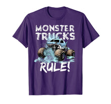 Load image into Gallery viewer, Funny shirts V-neck Tank top Hoodie sweatshirt usa uk au ca gifts for Monster Trucks Rule Shirt for Boys 224050
