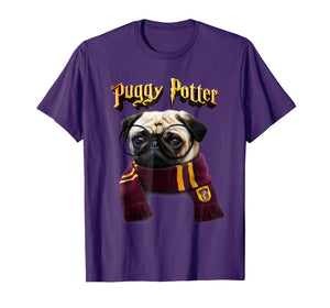 Puggy Potter magic wizard Pug Shirt - Funny Pug Tshirt