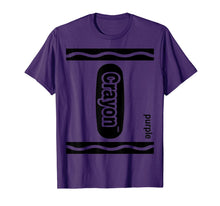 Load image into Gallery viewer, Purple Crayon Box Halloween Costume Matching Couple Group T-Shirt
