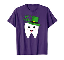 Load image into Gallery viewer, Cute Tooth With Hat Dental Assistant Gifts St Patricks day T-Shirt-261838
