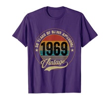 Load image into Gallery viewer, Awesome Since 1969 T-Shirt 50th Birthday Gifts 50 Year Old T-Shirt 104251
