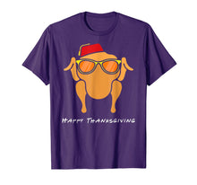 Load image into Gallery viewer, Funny shirts V-neck Tank top Hoodie sweatshirt usa uk au ca gifts for Turkey Head Happy Thanksgiving Glasses red Hat Monica T-Shirt 517739
