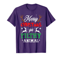 Load image into Gallery viewer, Funny shirts V-neck Tank top Hoodie sweatshirt usa uk au ca gifts for Funny Alone At Home Movies Merry Christmas You Filty Animal T-Shirt 84348
