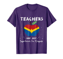 Load image into Gallery viewer, Teachers Are Just Superheroes In Disguise Funny Teacher Tees 114683
