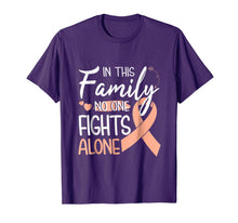 Load image into Gallery viewer, In this family no one fights alone Uterine Cancer tshirt-271577
