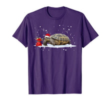 Load image into Gallery viewer, Funny shirts V-neck Tank top Hoodie sweatshirt usa uk au ca gifts for Funny Russian Tortoise Christmas T-Shirt Santa Hat Animal T-Shirt 1018318
