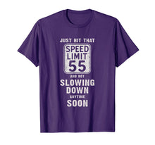 Load image into Gallery viewer, Happy 55th Birthday with Speed Limit Sign 55 Shirt T-Shirt-315659
