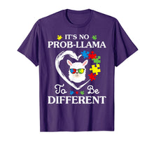 Load image into Gallery viewer, Llama Autism Awareness Gift Boys Girls Be A Little Different T-Shirt-1793782
