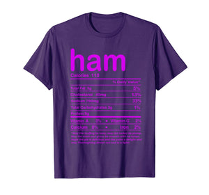 Thanksgiving Ham Nutritional Facts T-Shirt