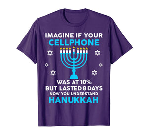 Funny Hanukkah Gifts Cellphone Chanukkah T-Shirt-151045