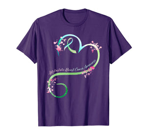 Metastatic Breast Cancer Awareness Heart Ribbon Gifts T-Shirt