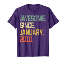 Load image into Gallery viewer, 10 Years Old Shirt Gift- Awesome Since January 2010 T-Shirt-1060238
