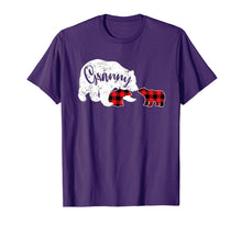 Load image into Gallery viewer, Funny shirts V-neck Tank top Hoodie sweatshirt usa uk au ca gifts for Red Plaid Granny Bear Two Cubs Matching Buffalo Pajama Xmas T-Shirt 1361937

