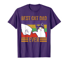 Load image into Gallery viewer, Mens Vintage Best Cat Dad Ever Men Bump Fit Fathers Day Gift T-Shirt-3420764
