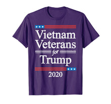 Load image into Gallery viewer, Vietnam Veterans For Trump 2020 USA Flag Republican GOP Gift T-Shirt

