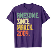 Load image into Gallery viewer, 11 years old Gifts Shirt Awesome Since March 2009 T-Shirt336366
