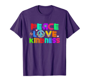 HIPPIE Shirt PEACE LOVE KINDNESS Tie Dye Halloween Costume T-Shirt-5986196