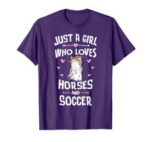 Load image into Gallery viewer, Horses And Soccer Gifts for Girls Women T-Shirt-1695446
