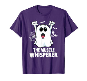 Massage Therapist Muscle Whisperer Ghost Fun Halloween Gift T-Shirt