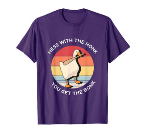 Mess With The Honk You Get The Bonk Goose Memes Gifts T-Shirt