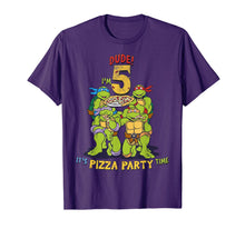 Load image into Gallery viewer, Teenage Mutant Ninja Turtles I&#39;m 5 Dude Pizza Birthday Party T-Shirt 203533
